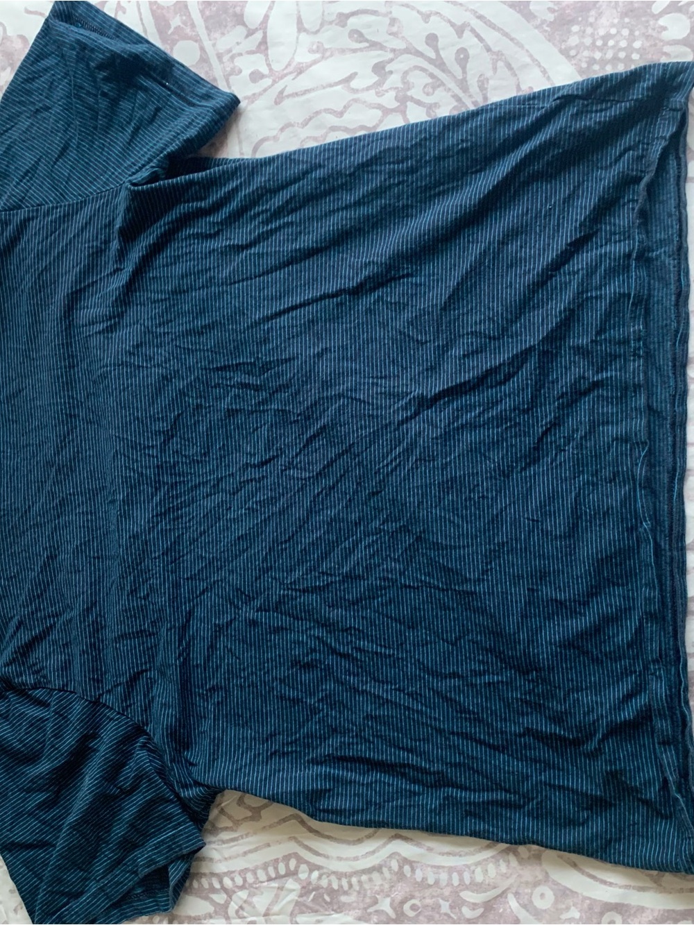 Old Navy Men's Teal Striped Short-Sleeve Tee